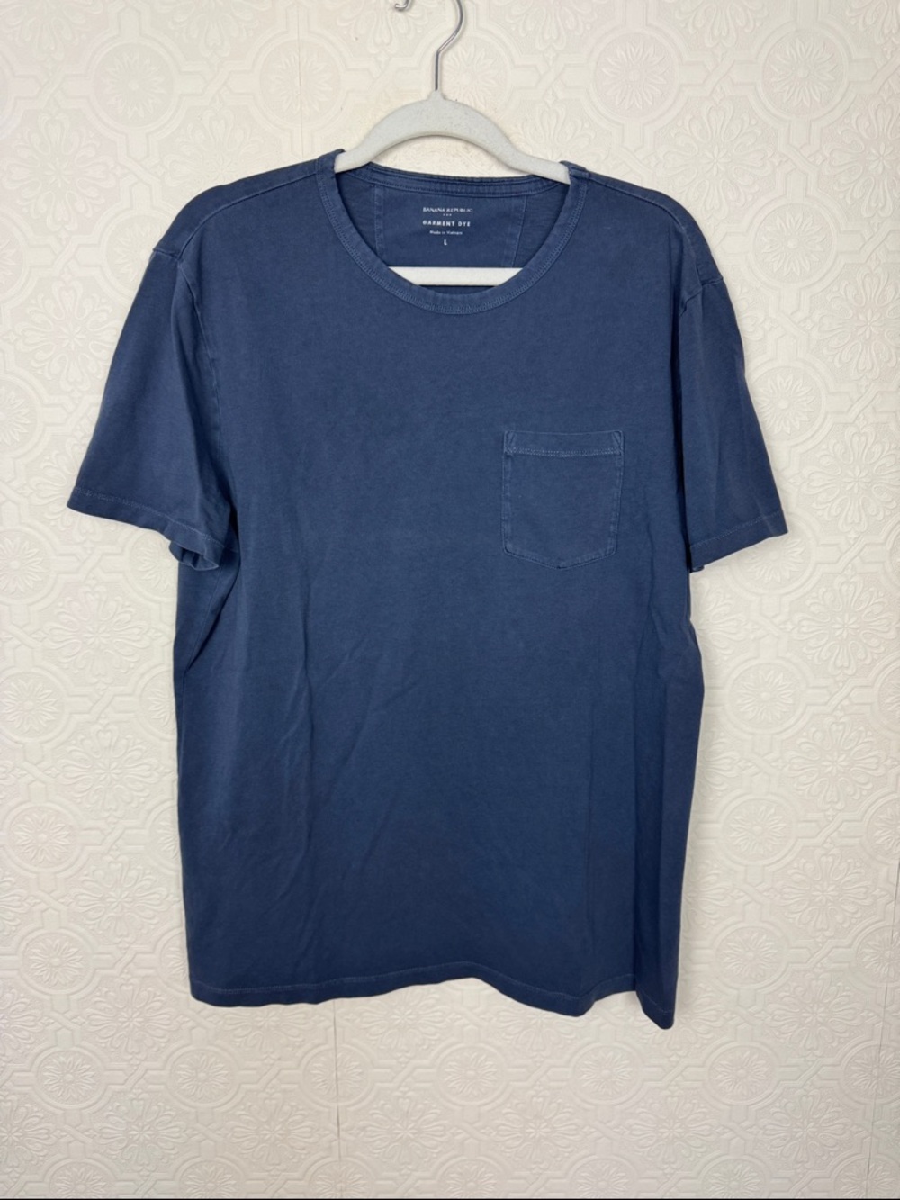 Banana Republic Supima Cotton T-Shirt Bundle Black & Blue Pocket Tee Size Large - Picture 7 of 11
